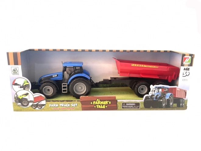 Traktor z przyczepą na napęd bezwładnościowy