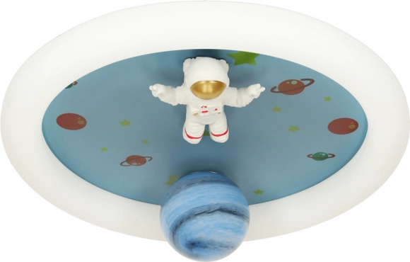 Ściemnialna lampa sufitowa LED dla dzieci z astronautą