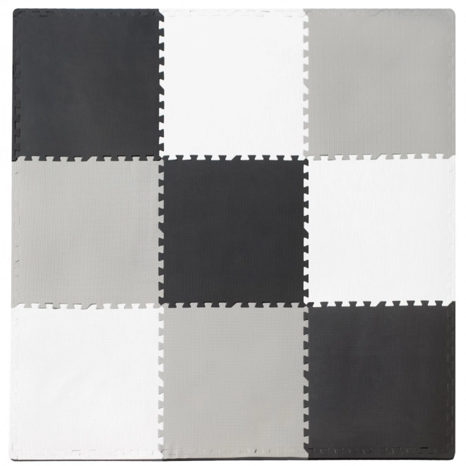 KIK Piankowe puzzle Odcienie szarości z brzegami III. (58x58)