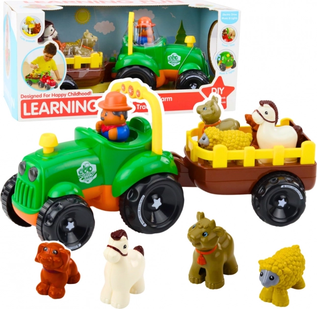 Interaktywny traktor ze zwierzątkami