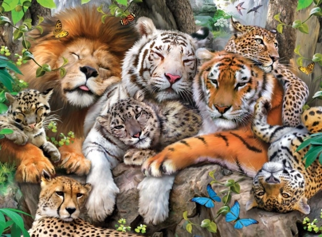 Puzzle Duże koty 200 elementów