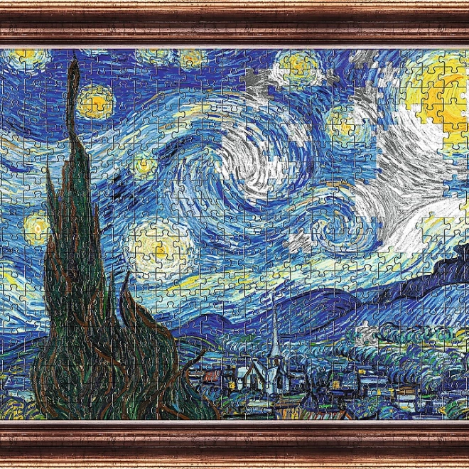 Puzzle z Ramą Gwiaździsta Noc 500 elementów