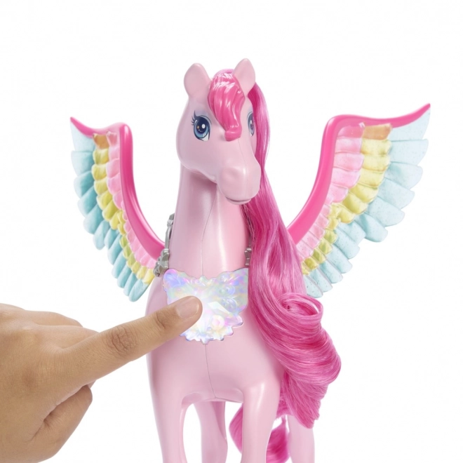 Figurka Barbie magiczny Pegaz ze światłami i dźwiękami