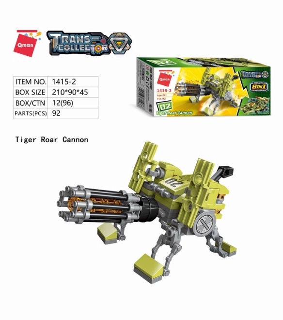 Qman Thunder Expedition Battle Car 1415 zestaw 8w1