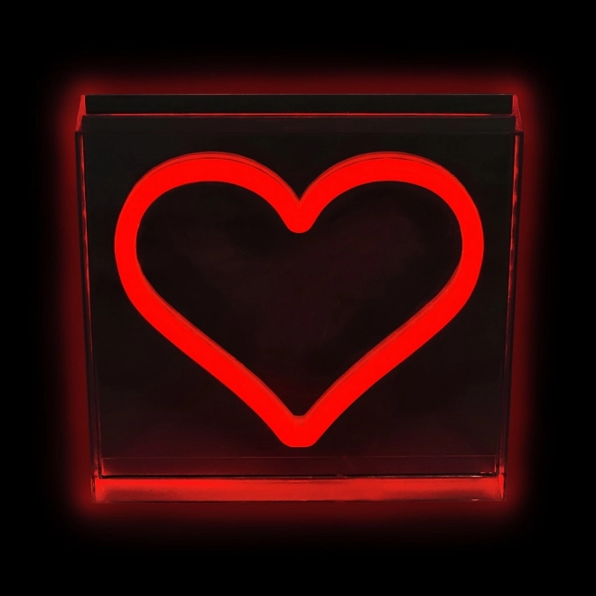 Lampka LED neonowe czerwone serce