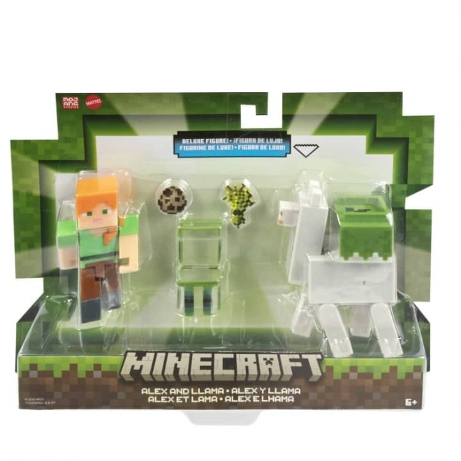 Figurki Minecraft Alex i lama