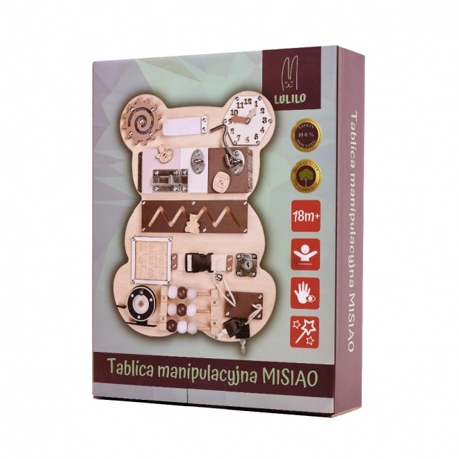 Deska sensoryczna Montessori - miś