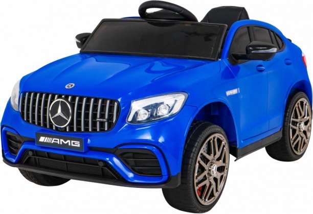 Dziecięcy samochód elektryczny MERCEDES-AMG GLC 63 S 4x4 z pilotem – niebieski