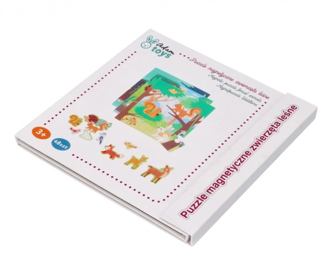 Magnetyczna książka z puzzlami - Zwierzęta leśne