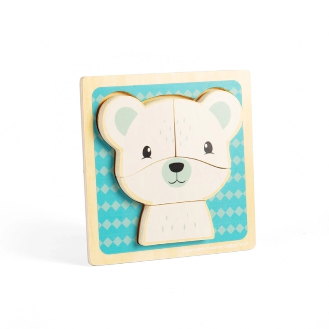 Puzzle Polarny miś Bigjigs Toys