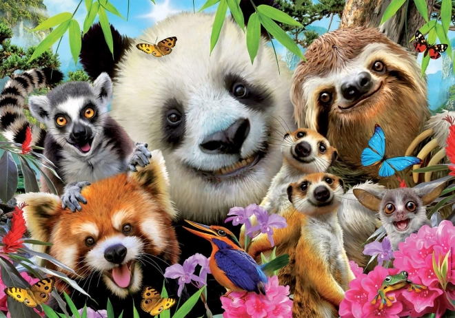 Puzzle Selfie Czarnooki Przyjaciele 300 Części