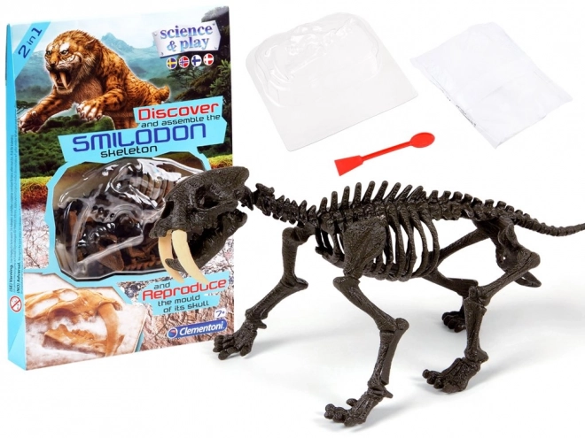 Clementoni Smilodon - Składana struktura szablozębnego tygrysa