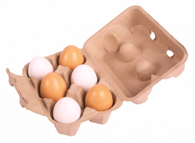 Bigjigs Toys Jajka w pudełku 6 szt.