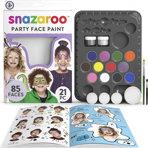 Snazaroo duży zestaw farb do twarzy Party Pack