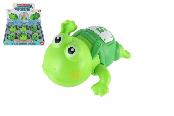 Żaba nakręcana do wanny plastik 10cm 6 szt. w pudełku 18m+