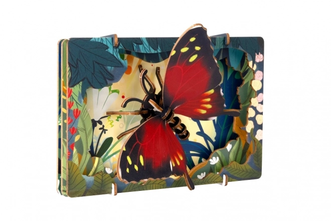 EscapeWelt 3D drewniane puzzle motyl