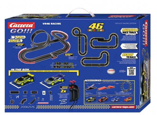 Carrera GO!!! Tor wyścigowy 46 The Doctor VR46 Racing