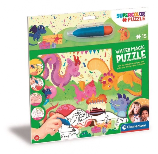 Magiczne puzzle Water Magic: Smoki 15 części
