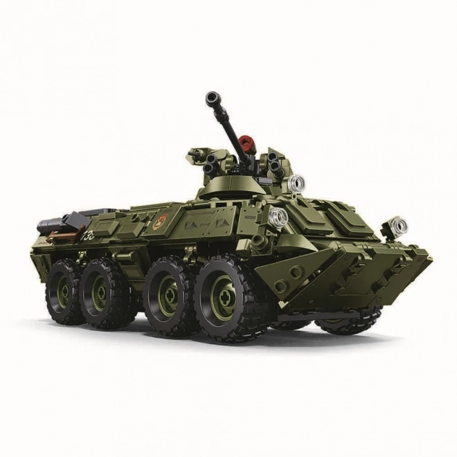 Zestaw budowlany czołgu BTR-80AS IFV od Sluban w skali 1:35