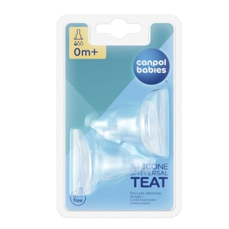 Canpol babies Smoczek 0-mini silikonowa czereśnia 2 sztuki