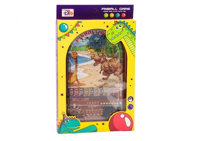 Pinball z motywem dinozaurów stojak brązowy
