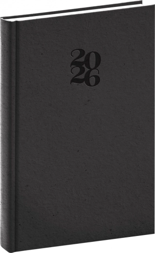Dzienny kalendarz Notique Essenza 2026, kawa, 15 x 21 cm