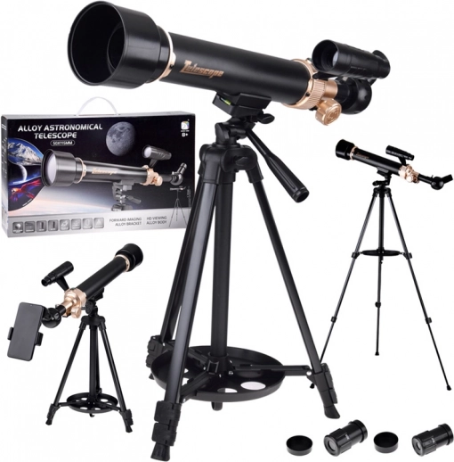 Teleskop astronomiczny 30x/60x 500 mm ze statywem i akcesoriami