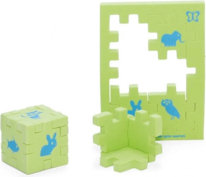 Happy Cube Junior – zwierzęta (1 kostka) piankowe puzzle 3D