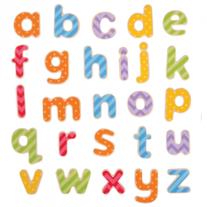 Bigjigs Toys Magnetyczny kolorowy alfabet (małe litery)