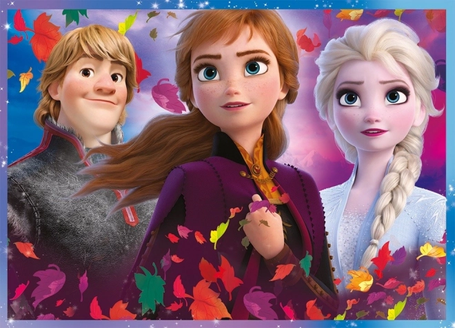 Puzzle 4w1 Kraina lodu II/Frozen II w pudełku 28x28x6cm