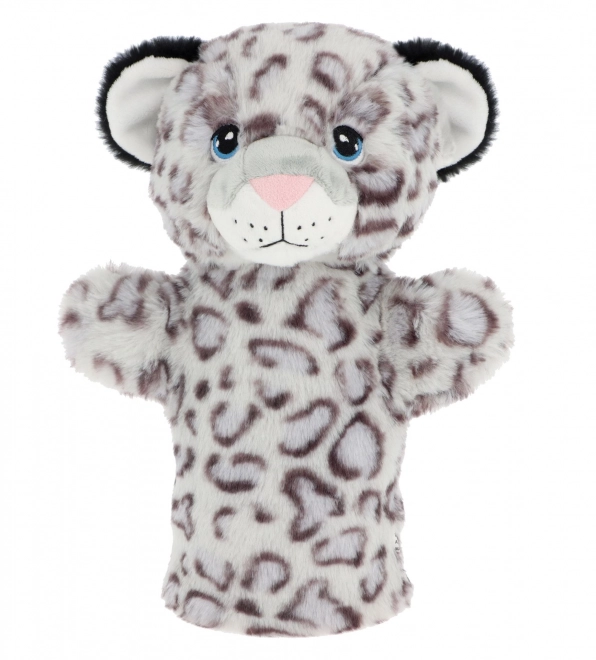 Keel Toys SE3076-2 Keeleco Leopard śnieżny - eko pluszowy pacynka na rękę 27 cm