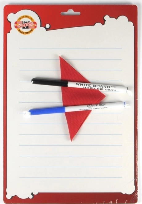 KOH-I-NOOR Zmazywalna tablica liniowa + 2 mazaki