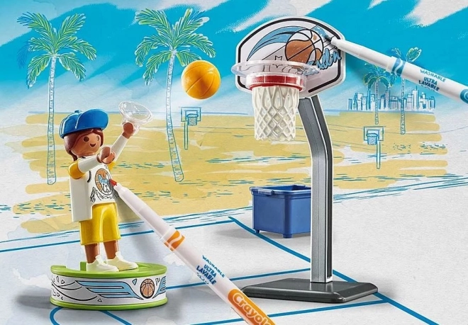 Playmobil Color Skater z piłką do koszykówki