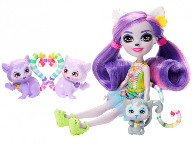 Lalki Enchantimals - Rodzina Lemurów