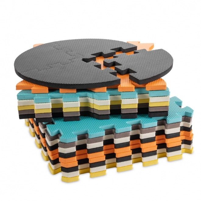 Kolorowe piankowe puzzle ze zwierzętami i kojcem - 25 sztuk
