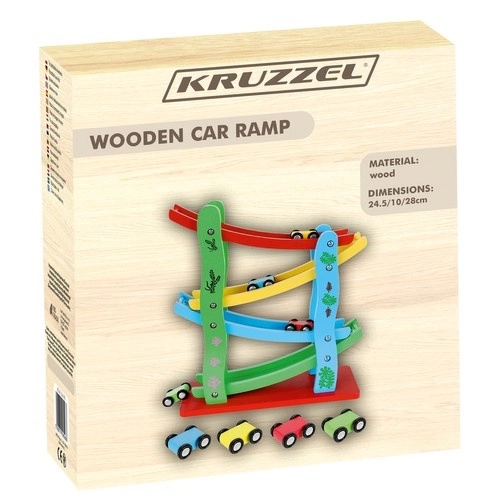 Kruzzel 9349 kolorowy tor wyścigowy 4 autka