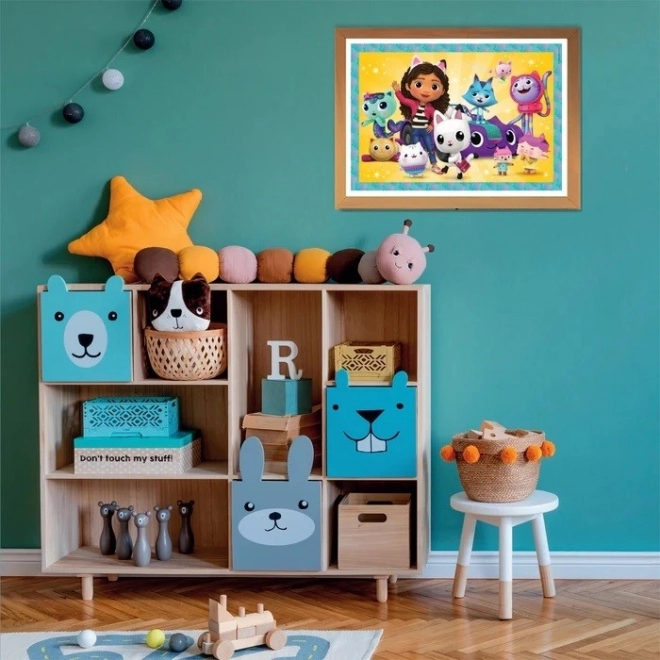 Puzzle 24 kawałków Maxi koci dom Gabi
