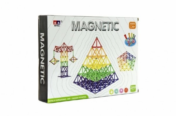 Magnetyczne klocki Witka 200 szt.