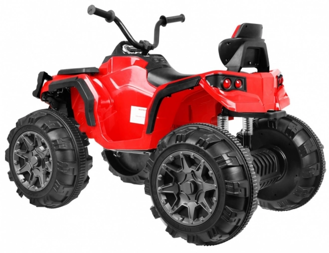 Czterokołowiec ATV 2,4GHz na baterie dla dzieci Czerwony + Zdalne sterowanie + Koła EVA + Radio MP3 + Powolny start