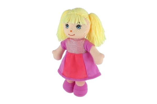 Lalka Culinka szmaciana z blond włoskami tkaninowa 32cm 0m+