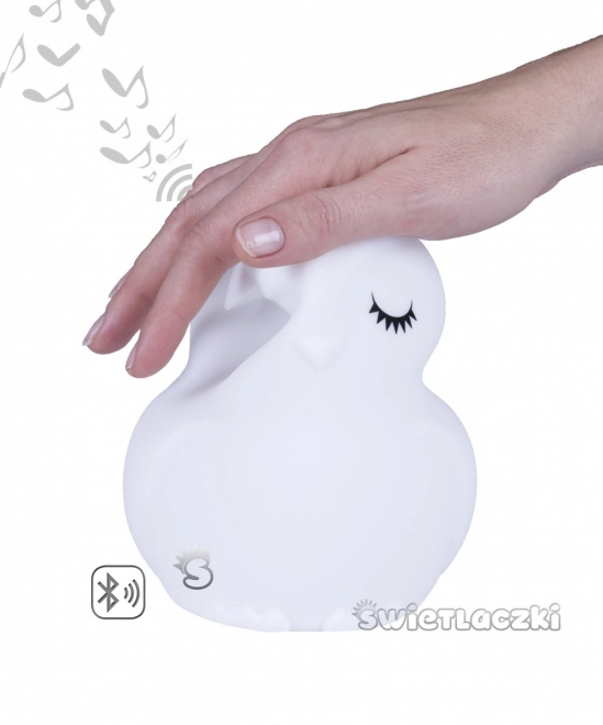 Silikonowa nocna lampka zmieniająca kolor z głośnikiem Bluetooth Światło Sowa HU HU HU HU HU