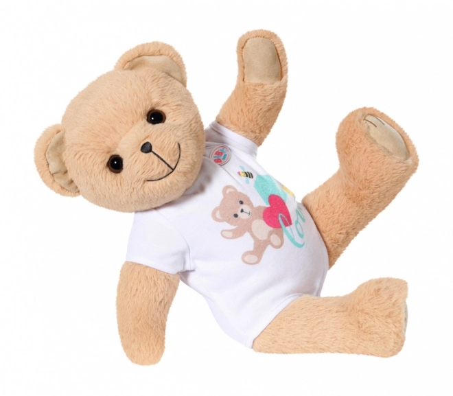Miś BABY born, białe ubranko