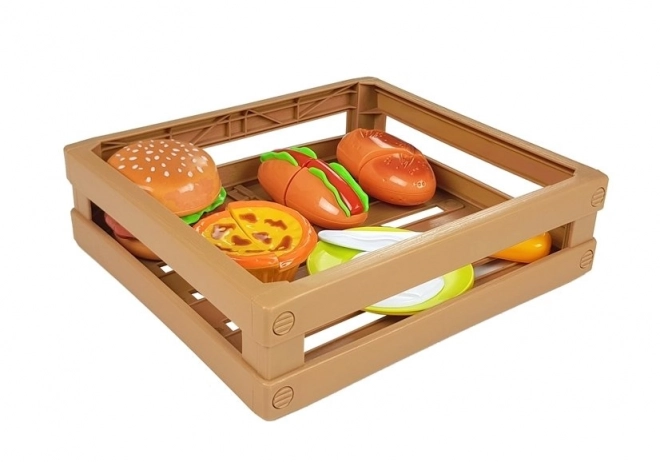 Zestaw do krojenia burgerów w pudełku