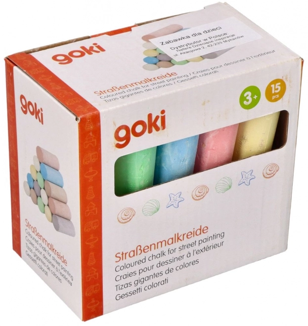Kolorowe kredy chodnikowe Goki