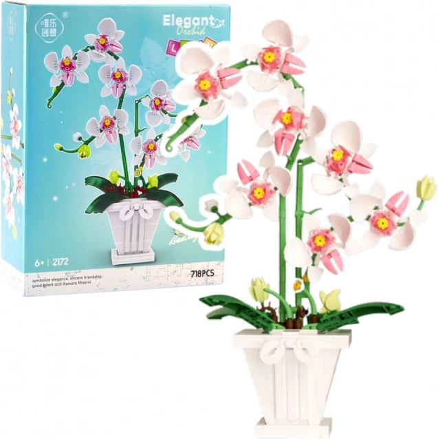 Klocki Elegancka Orchidea 718 Elementów
