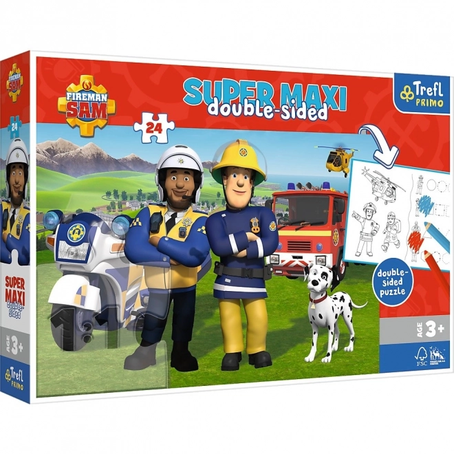 Puzzle 24 elementów SUPER MAXI Strażak Sam