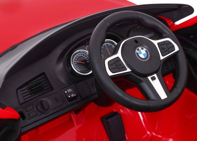 BMW 6 GT Auto na baterie czerwone + zdalne sterowanie + powolny start + EVA + pasy + LED MP3