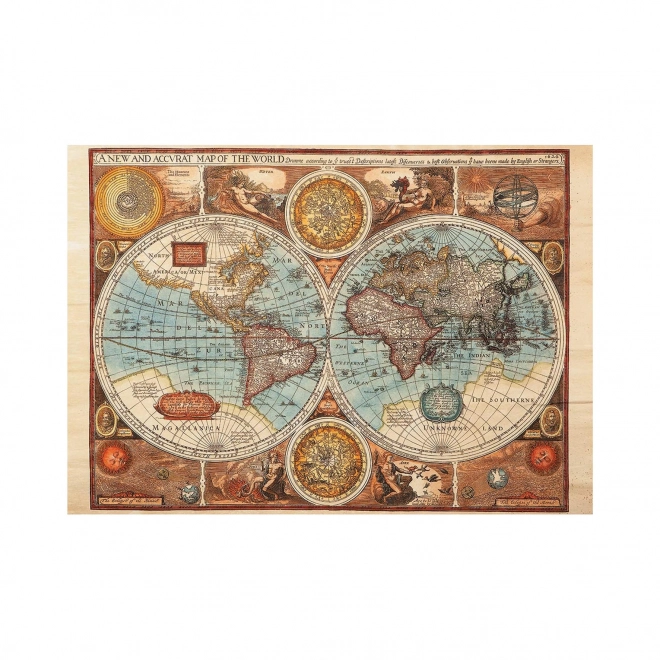 Dino Puzzle starożytna mapa świata - 500 elementów