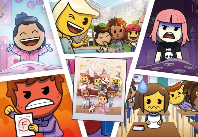 Clementoni Puzzle Emoji Town 180 elementów