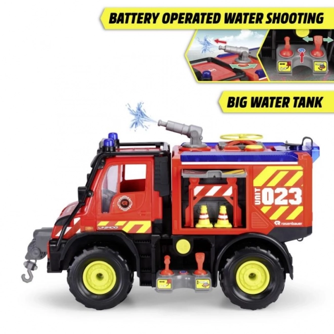 Wóz strażacki Mercedes-Benz Unimog U530 z efektami